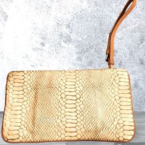 CK leather clutch with dust bag